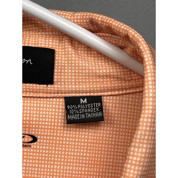 Byron Nelson DriWay Polo Golf Shirt Mens Medium Orange Embroidered Performance - Picture 5 of 6